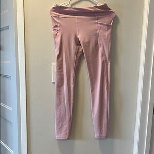Athleta Girl Pale Mauve High-Rise Stash Leggings